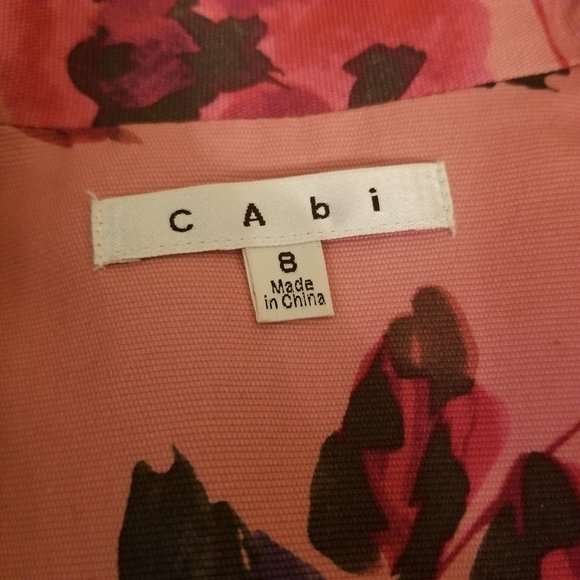 Cabi 8 Pink Floral Blazer Jacket Twee Academia Career Office 804 ROSE GARDEN - Picture 4 of 8
